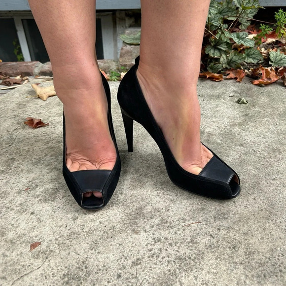 SportMax MaxMara Peep Toe  Heels, size 39 - Picture 1 of 12